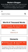Screenshot Mobile Modern Blogger (screenshot mobile)