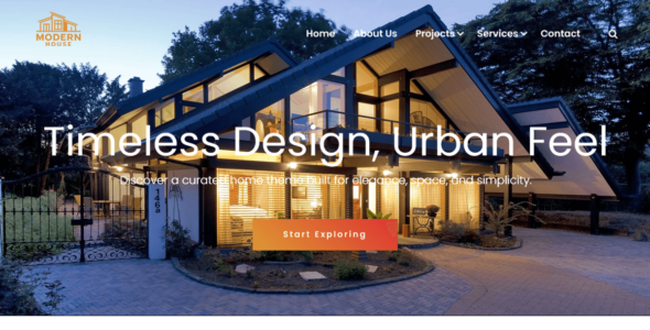 Modern House (WordPress)