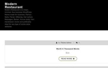 Screenshot Desktop Modern Restaurant (screenshot desktop)