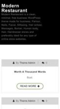 Screenshot Mobile Modern Restaurant (screenshot mobile)