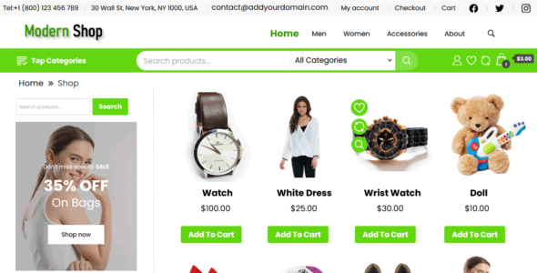 Modern Shop (WordPress)