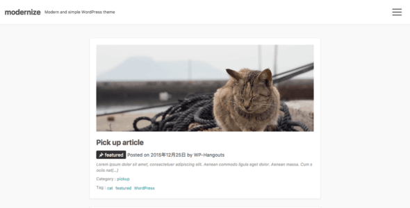 Modernize (Takuma Misumi) (WordPress)
