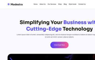 Modestra (screenshot desktop)