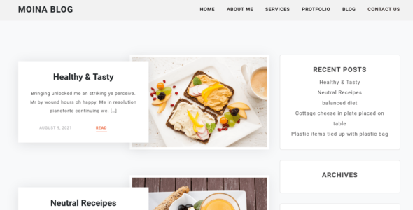 Moina Blog (WordPress)