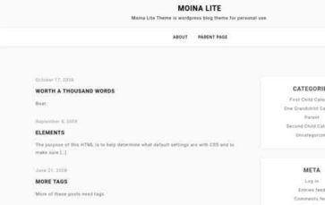 Moina Lite (screenshot desktop)