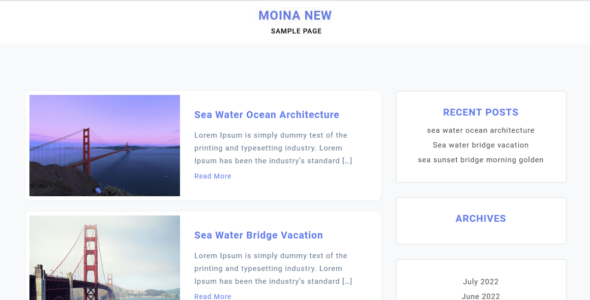 Moina New (WordPress)