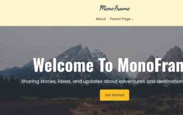 MonoFrame (screenshot desktop)
