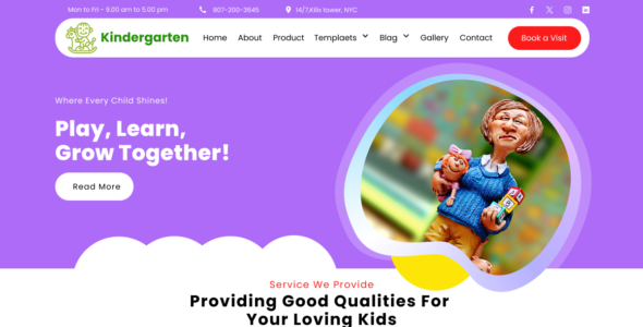 Montessori Kindergarten (WordPress)