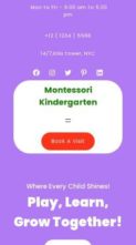 Montessori Kindergarten (screenshot mobile)