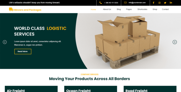 Movers and Packers (WordPress)