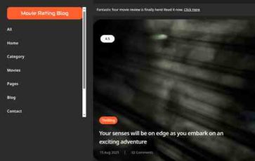 Screenshot Desktop Movie Rating Blog (screenshot desktop)
