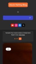 Screenshot Mobile Movie Rating Blog (screenshot mobile)