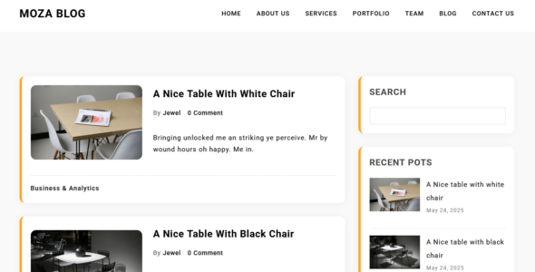 Moza Blog (WordPress)