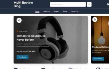 Multi Review Blog (screenshot desktop)