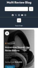 Multi Review Blog (screenshot mobile)