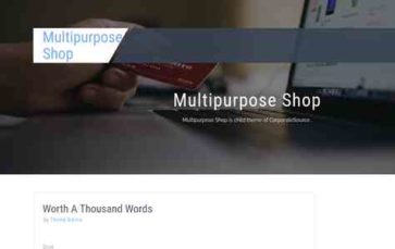 Multipurpose Shop (screenshot desktop)