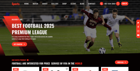 Multipurpose Sports Club (WordPress)