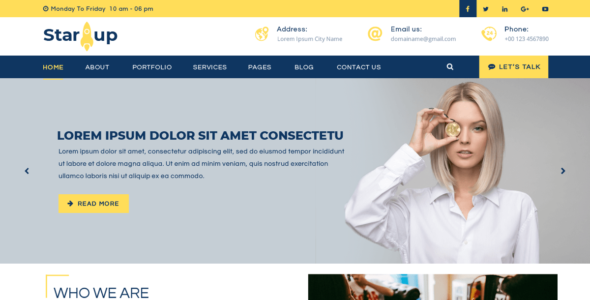 Multipurpose Startup (WordPress)