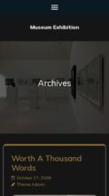 Museum Exhibition (screenshot mobile)