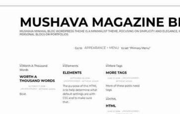 Mushava Magazine Blog (screenshot desktop)