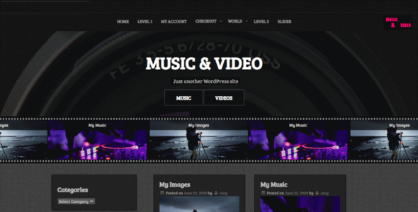 Music and Video (WordPress)