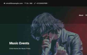 Music Events (screenshot desktop)