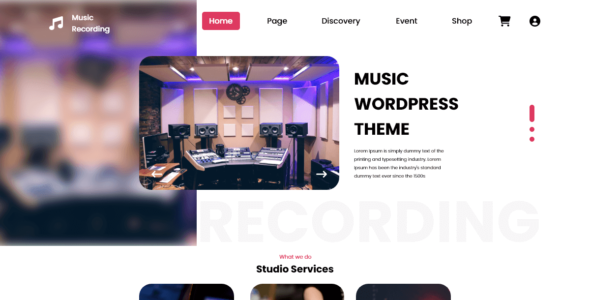 Music Recording Studio (WordPress)
