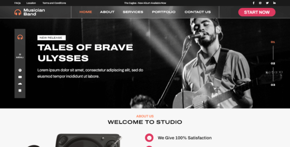 Musician Band Artist (WordPress)