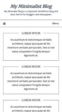 My Minimalist Blog (screenshot mobile)