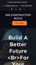 NAS Construction Build (screenshot mobile)