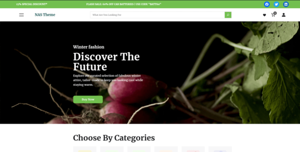 NAS Organic Food Store (WordPress)