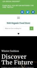 NAS Organic Food Store (screenshot mobile)