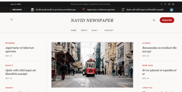 Navid Newspaper (WordPress)