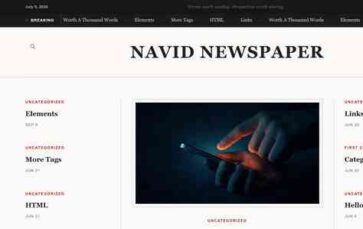Navid Newspaper (screenshot desktop)
