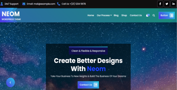 Neom Dark (WordPress)