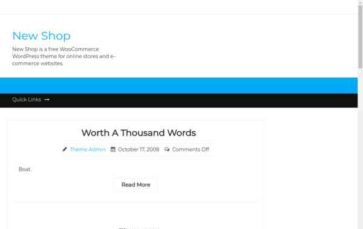 New Shop (Ammu Themes) (screenshot desktop)