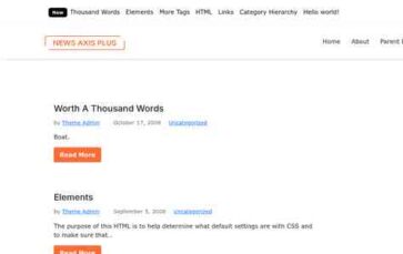 News Axis Plus (screenshot desktop)