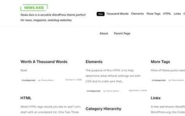 News Axis (screenshot desktop)