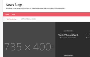 News Blogs (screenshot desktop)