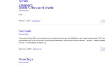 News Element (screenshot desktop)