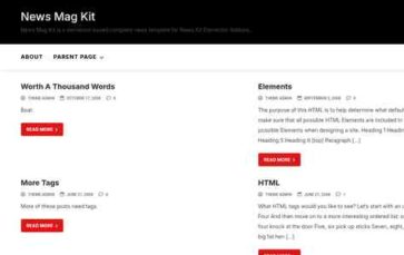 News Mag Kit (screenshot desktop)