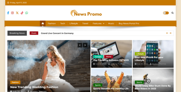 News Promo (WordPress)