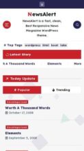 NewsAlert (screenshot mobile)