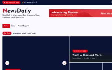NewsDaily (Desert Themes) (screenshot desktop)