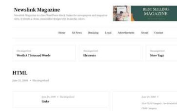 Newslink Magazine (screenshot desktop)