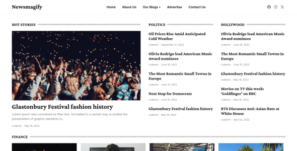 Newsmagify (WordPress)