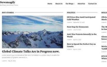 Newsmagify (screenshot desktop)