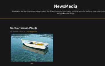 NewsMedia (Theme Arile) - (screenshot desktop)