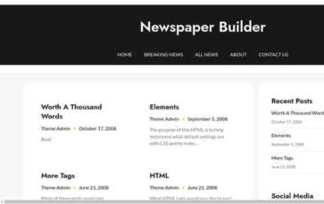 Newspaper Builder (screenshot desktop)