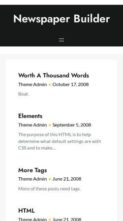 Newspaper Builder (screenshot mobile)